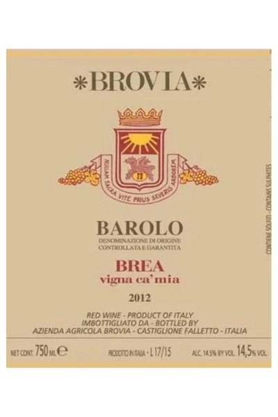 Brovia, Barolo, Ca Mia 2010 6x75cl