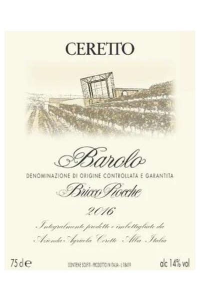 Ceretto Bricco Rocche, Barolo DOCG 2016 6x75cl