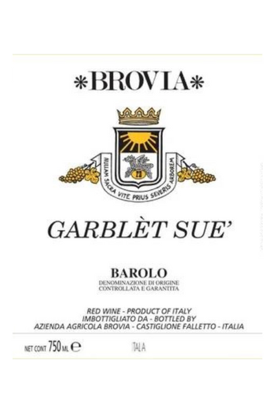 Brovia, Barolo, Garblet Sue 2016 3x150cl
