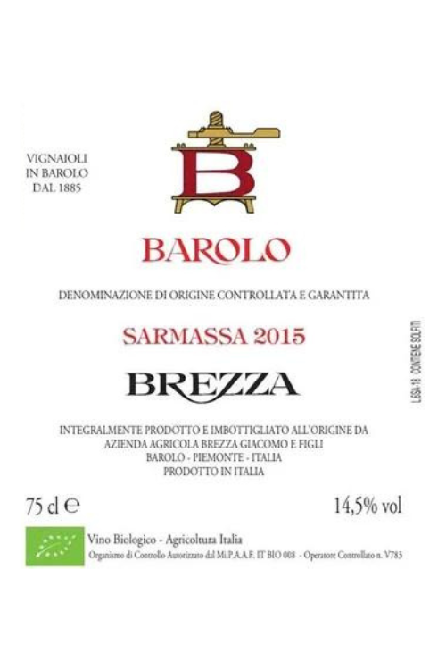 Brezza Sarmassa, Barolo DOCG, 2009 12x75cl