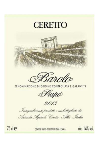 Ceretto, Prapo, Barolo DOCG 2010 6x75cl
