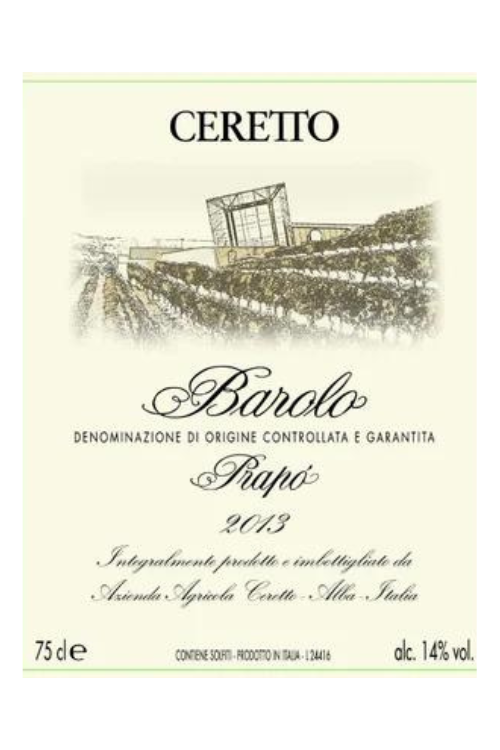 Ceretto, Prapo, Barolo DOCG 2010 6x75cl