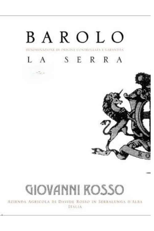 Giovanni Rosso, Barolo, Serra 2019 6x75cl