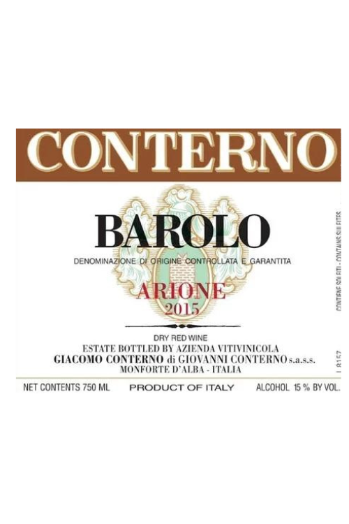 Giacomo Conterno, Barolo, Arione 2015 6x75cl