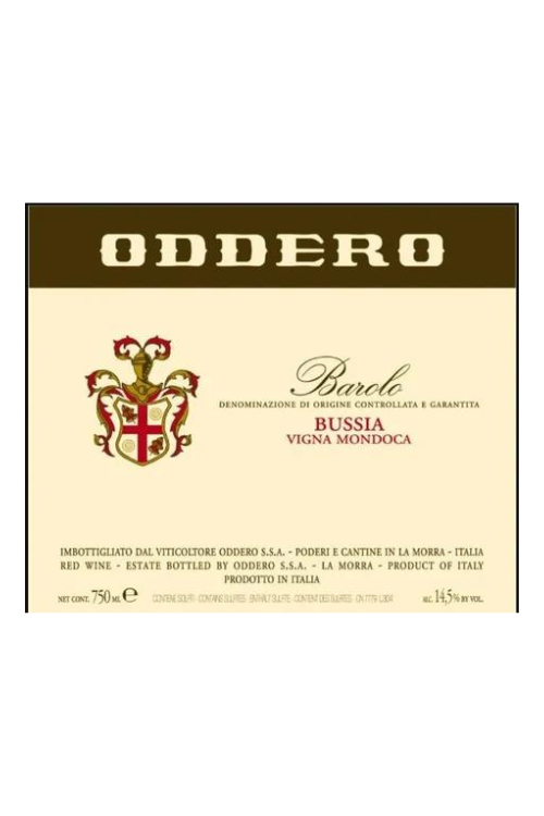 Poderi Oddero, Barolo, Bussia Soprana, Vigna Mondoca 2013 6x75cl