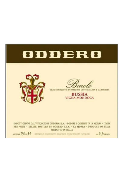 Poderi Oddero, Barolo, Bussia, Vigna Mondoca 2017 6x75cl