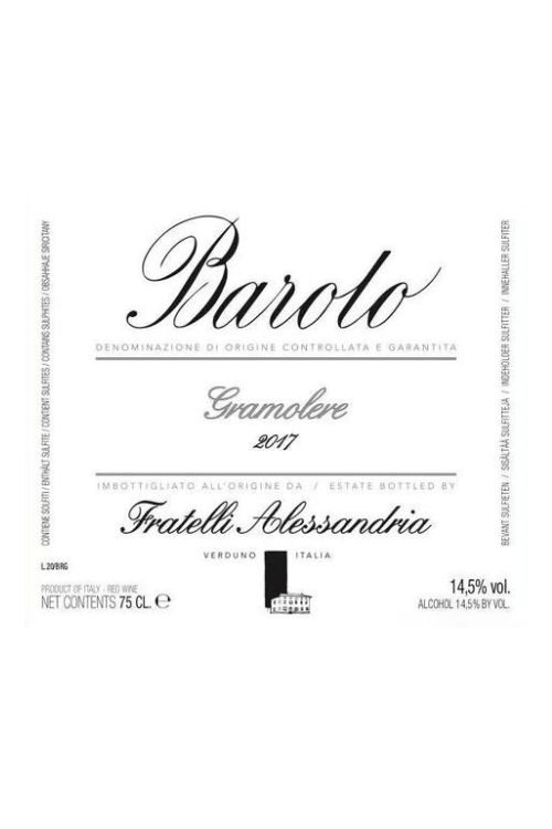 Fratelli Alessandria, Barolo, Gramolere 2017 6x75cl