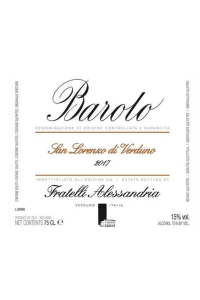 Fratelli Alessandria, Barolo, San Lorenzo 2017 6x75cl