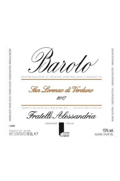 Fratelli Alessandria, Barolo, San Lorenzo 2019 6x75cl