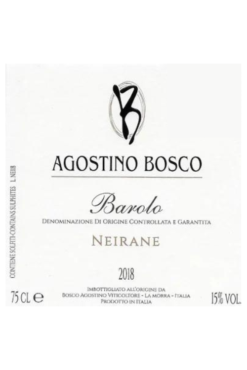 Agostino Bosco, Barolo, Neirane 2016 12x75cl