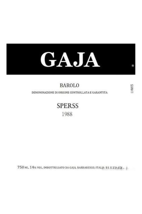 Gaja Barolo Sperss 1988 1x75cl