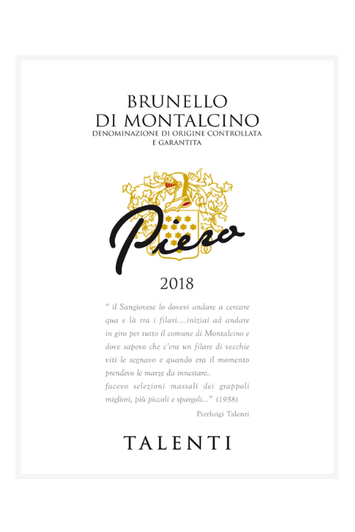Talenti, Brunello di Montalcino, Piero 2019 6x75cl