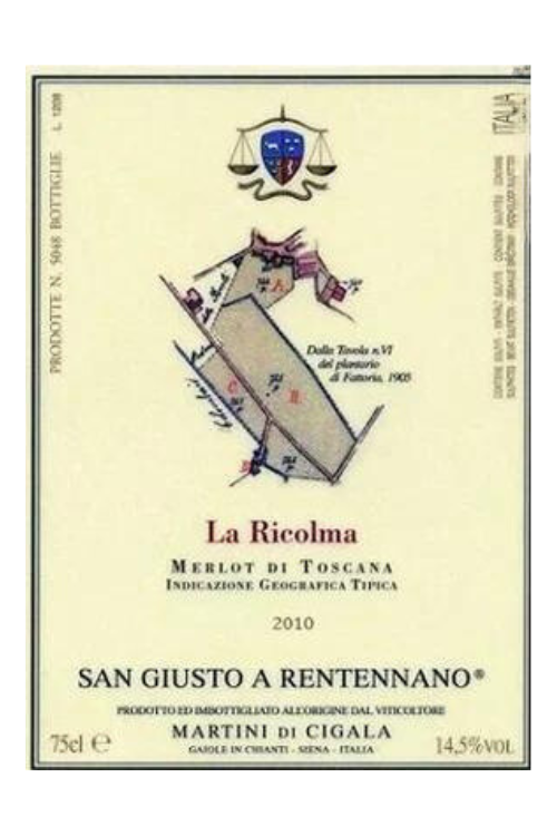 San Giusto a Rentennano, La Ricolma, IGT Toscana 2010 6x75cl