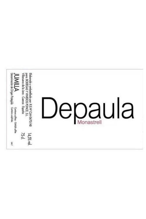 Bodegas y Vinedos Ponce, Depaula, Monastrell 2022 12x75cl