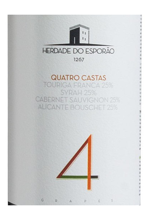 Esporao, Quatro Castas, Alentejano 2015 12x75cl