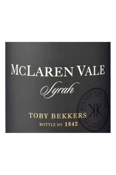 Bekkers McLaren Vale Syrah 2019 1x75cl