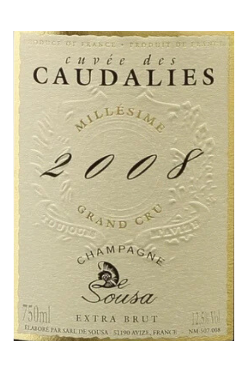 Champagne de Sousa, Cuvée des Caudalies, Grand Cru, Extra Brut 2013 6x75cl