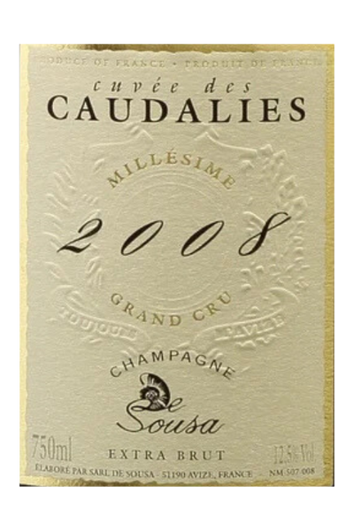 Champagne de Sousa, Cuvée des Caudalies, Grand Cru, Extra Brut 2013 6x75cl