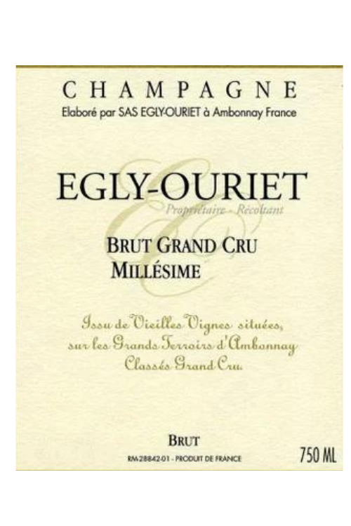 Champagne Egly Ouriet, Brut Grand Cru Millesime 2008 6x75cl