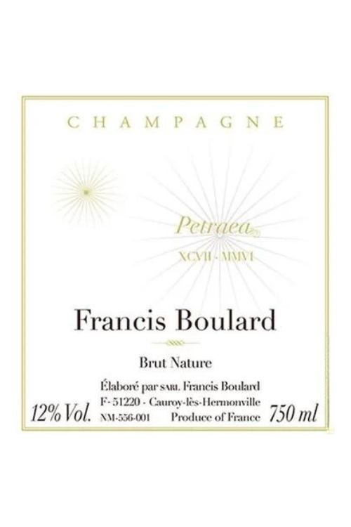 Francis Boulard 'Petraea' Brut Nature 2012 1x75cl