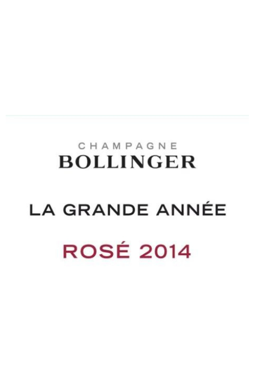 Bollinger Grande Année Rosé 2014 6x75cl