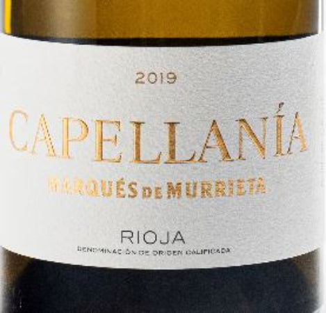 2019 Rioja Blanco, Gran Reserva, Capellania - 'Energy and light' (LG)