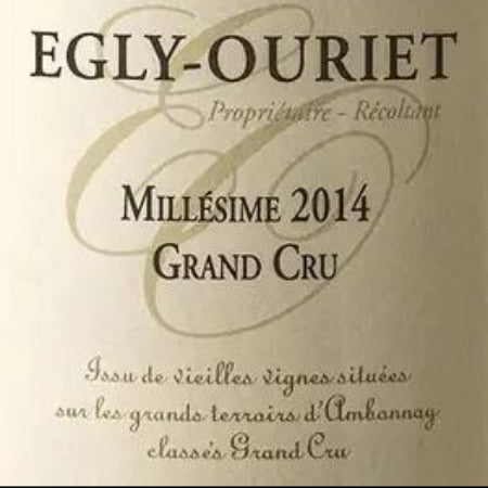 The highly anticipated NEW RELEASES from Egly-Ouriet including anoutstanding new cuvee