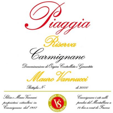 2021 Carmignano Riserva, Piaggia: 'The sheer depth of the 2021 leave me in awe' Eric Guido 97 pts